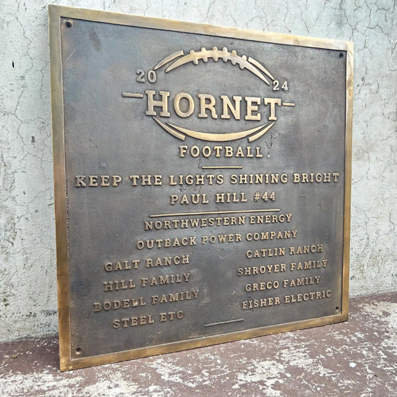 Personalized Name Plaques Custom Bronze