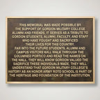 Custom Engraved Solid Bronze Sign