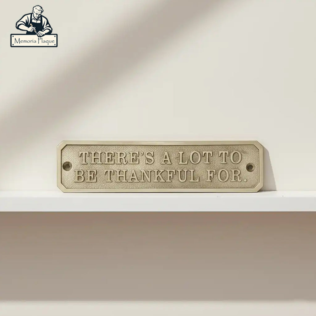 Custom Brass Plate – Personalized Engraved Name Plaque