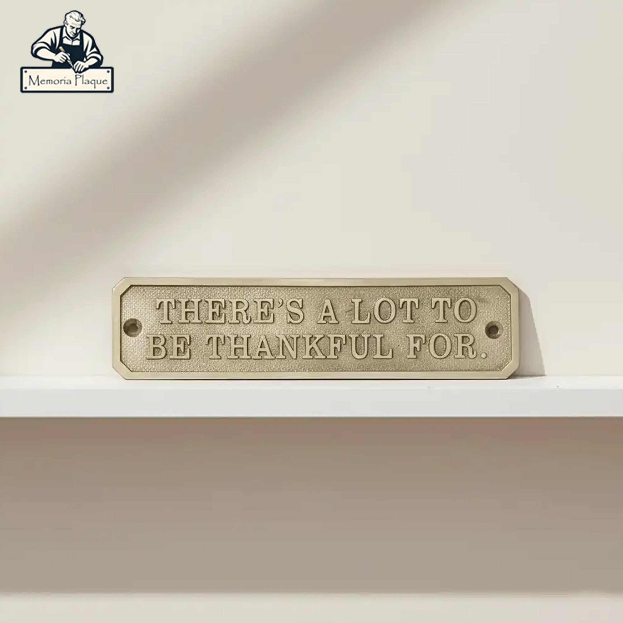 Custom Brass Plate – Personalized Engraved Name Plaque