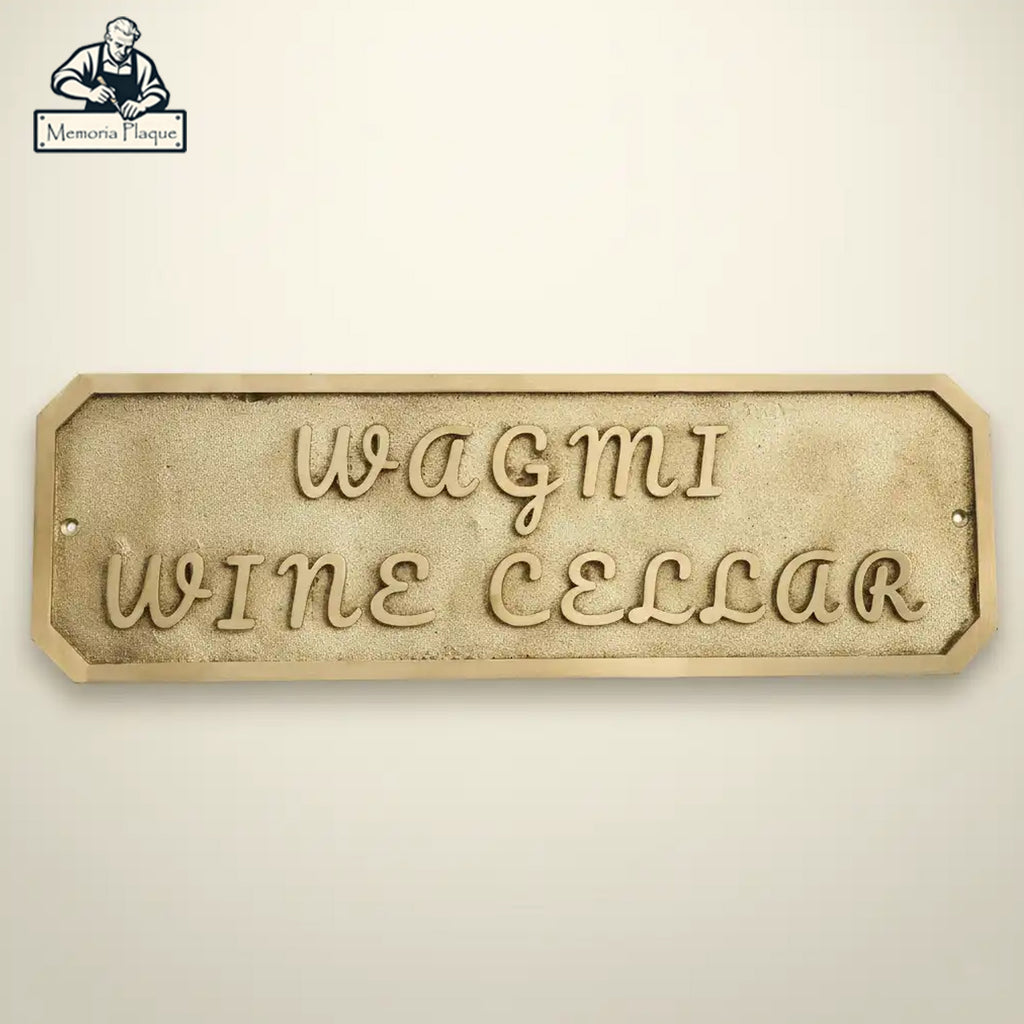 Brass Name Plates for Doors | Custom Engraved Brass Door Sign