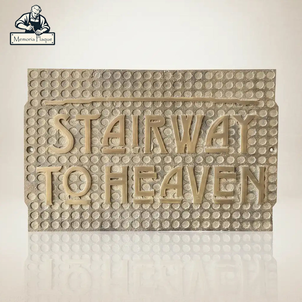 Custom Made Brass Plaque – Personalized Name & Address Plate