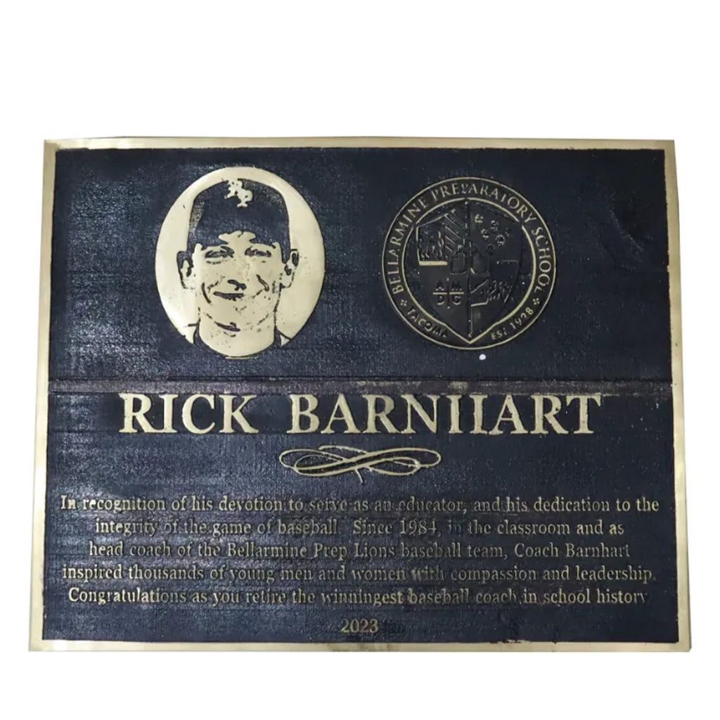 Etched Commemorative Brass Plaques Custom Logo, Text & Photo