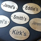Oval Brass Plaques – Custom Engraved Brass Name & Address Plates