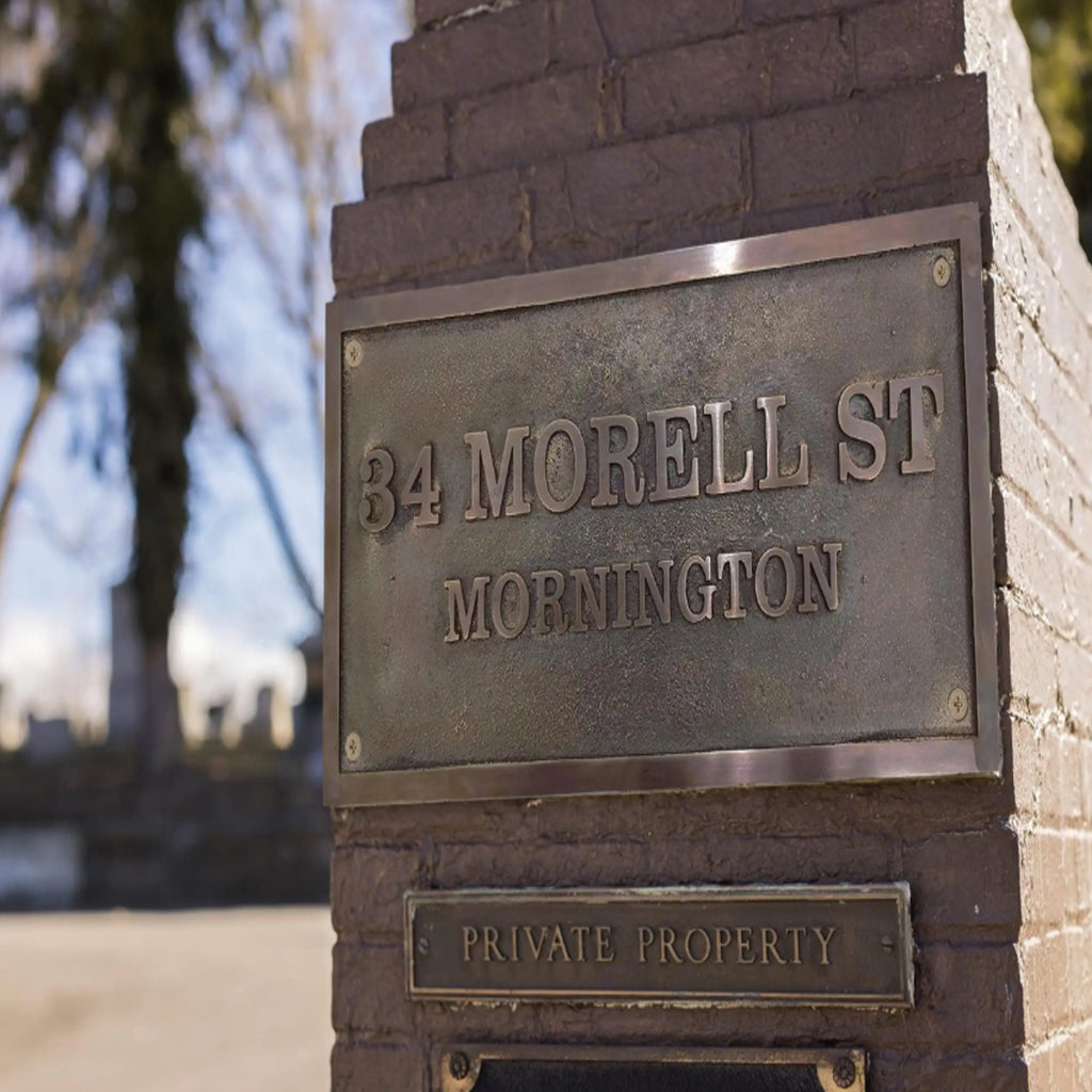 Bronze Address Plaques Enhance Your Home's Curb Appeal
