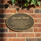 Bronze Memorial Plaques Oval Shape Commemorative Sign