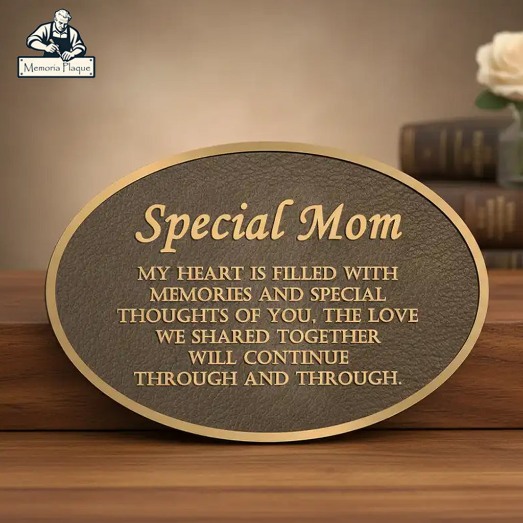 Bronze Memorial Plaques Oval Shape Commemorative Sign