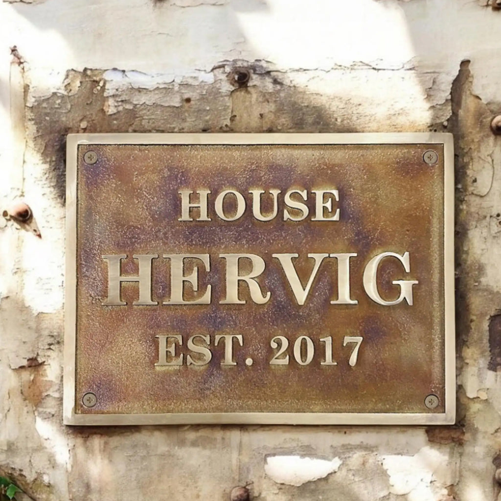 Bronze Address Plaques Enhance Your Home's Curb Appeal