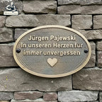 Bronze Sign Oval Cast Bronze Plaque