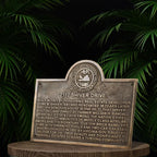 Historical Marker Brass Plaque Plate