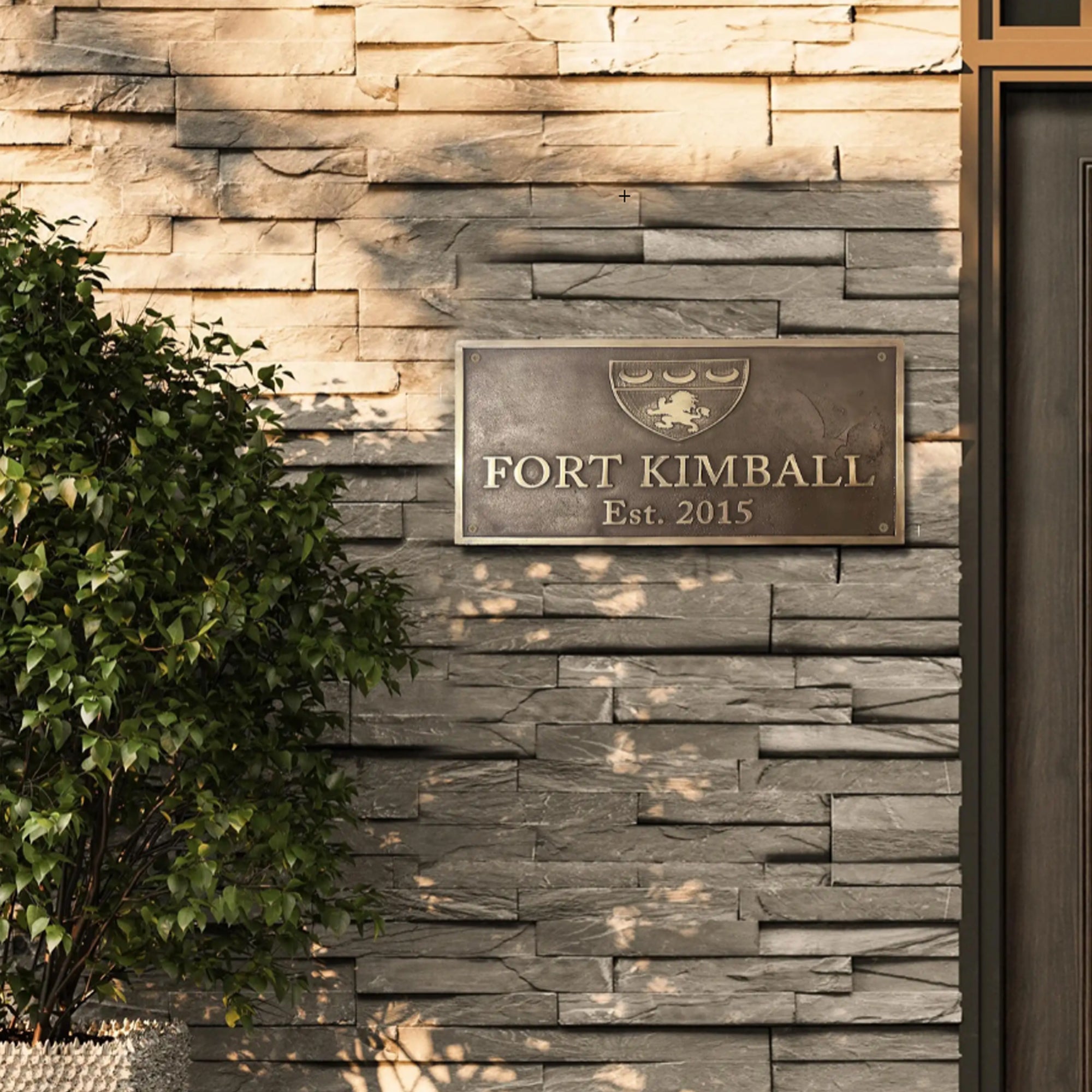 Bronze Address Plaques Enhance Your Home's Curb Appeal