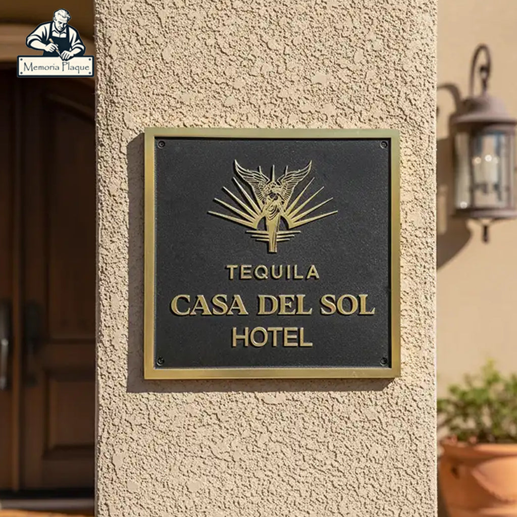 Custom Brass Plaque – Personalized Engraved Solid Brass Sign