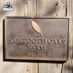 Custom Home Address Plaques Bronze