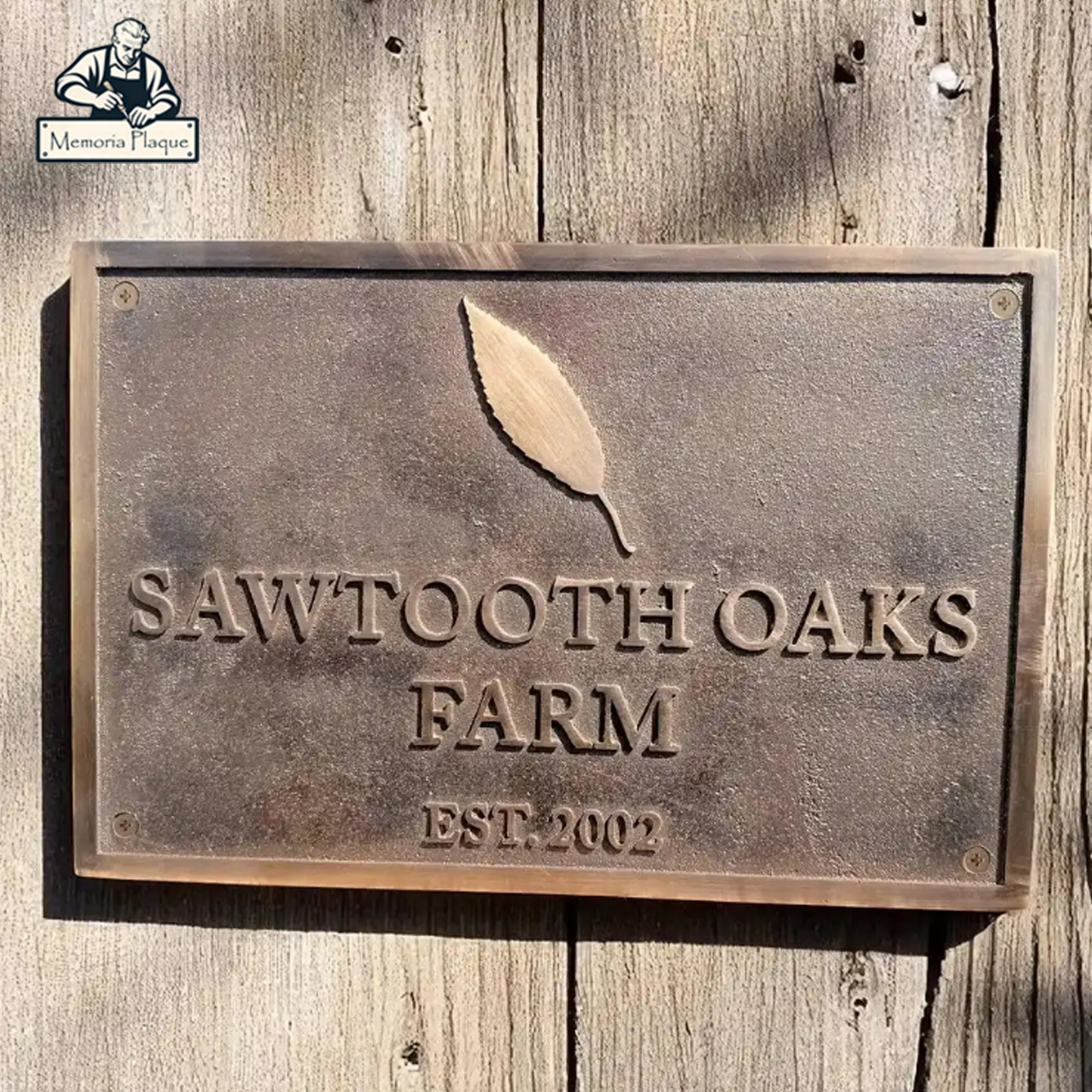 Custom Home Address Plaques Bronze