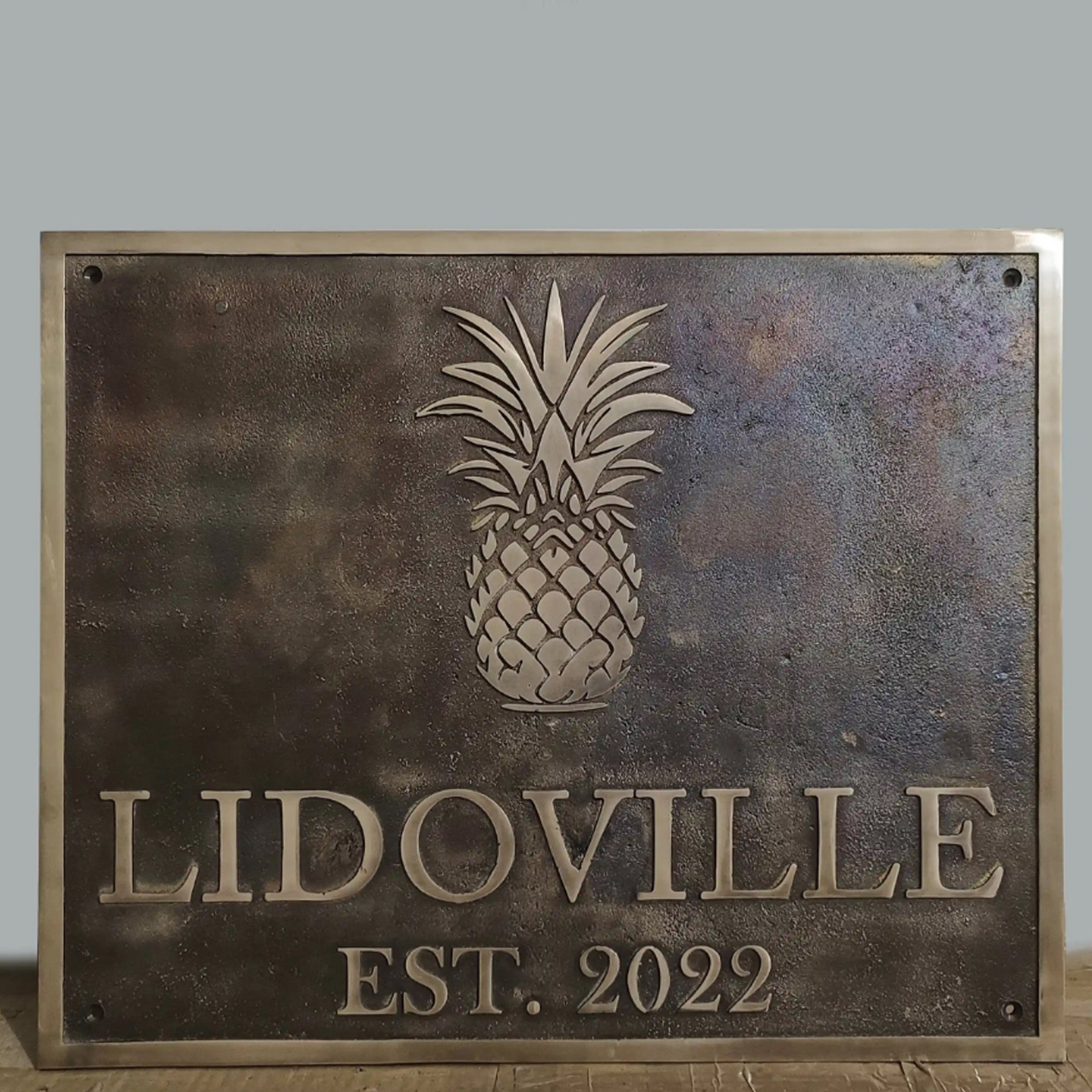 Custom Home Address Plaques Bronze