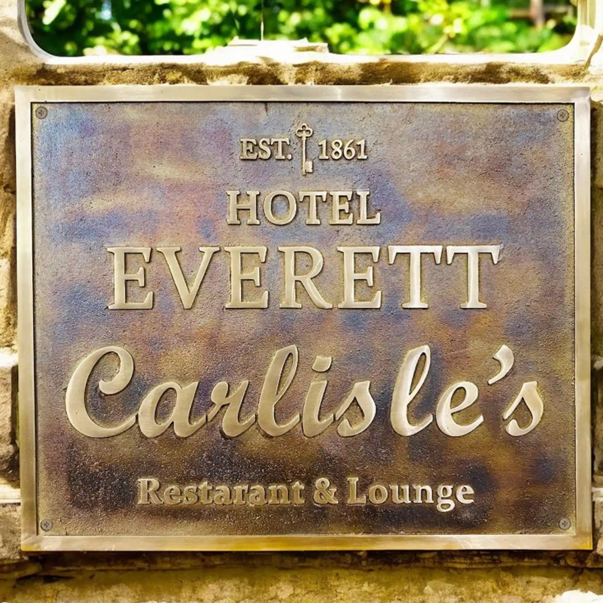 Custom Home Address Plaques Bronze