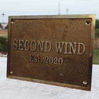 Custom Home Address Plaques Bronze