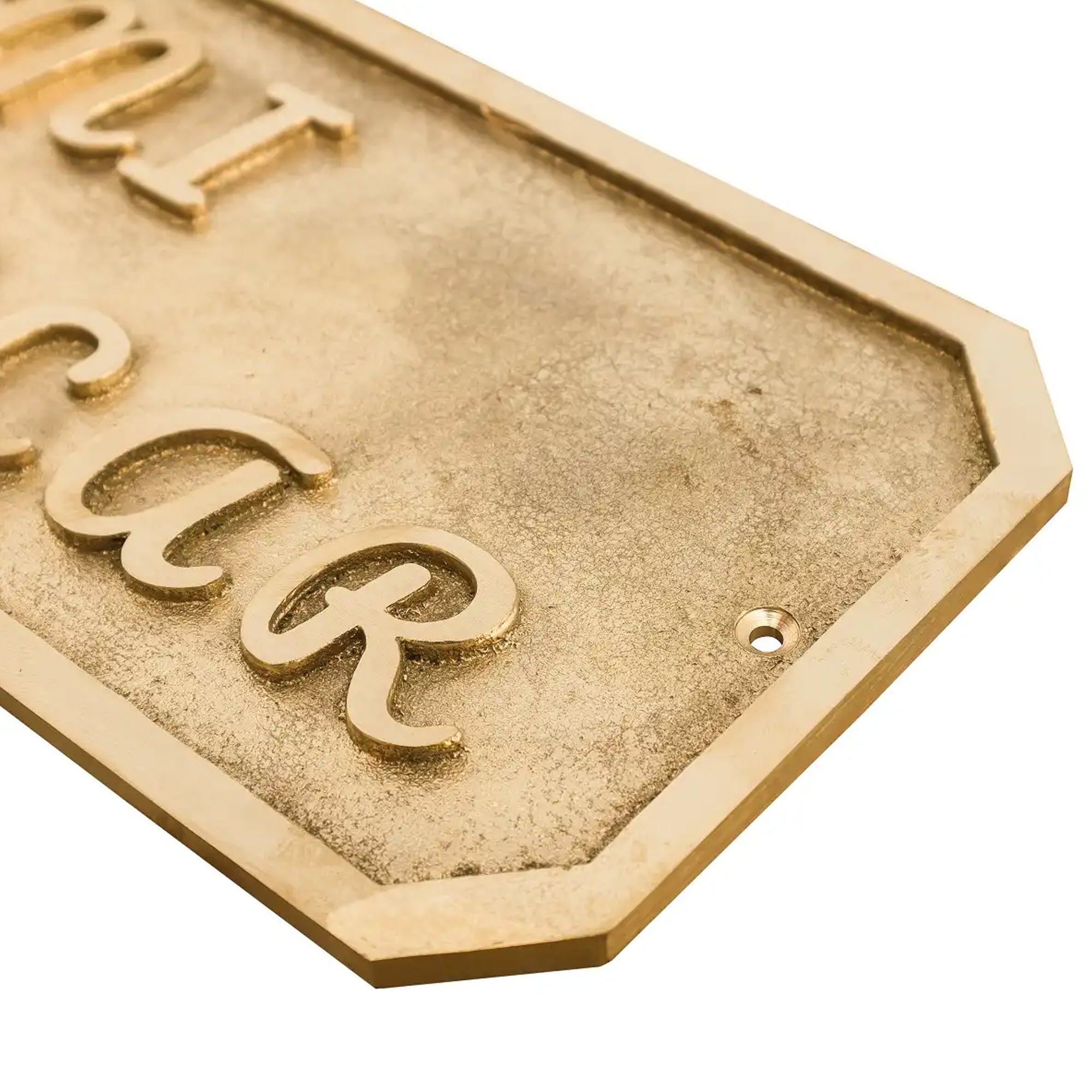 Brass Name Plates for Doors | Custom Engraved Brass Door Sign