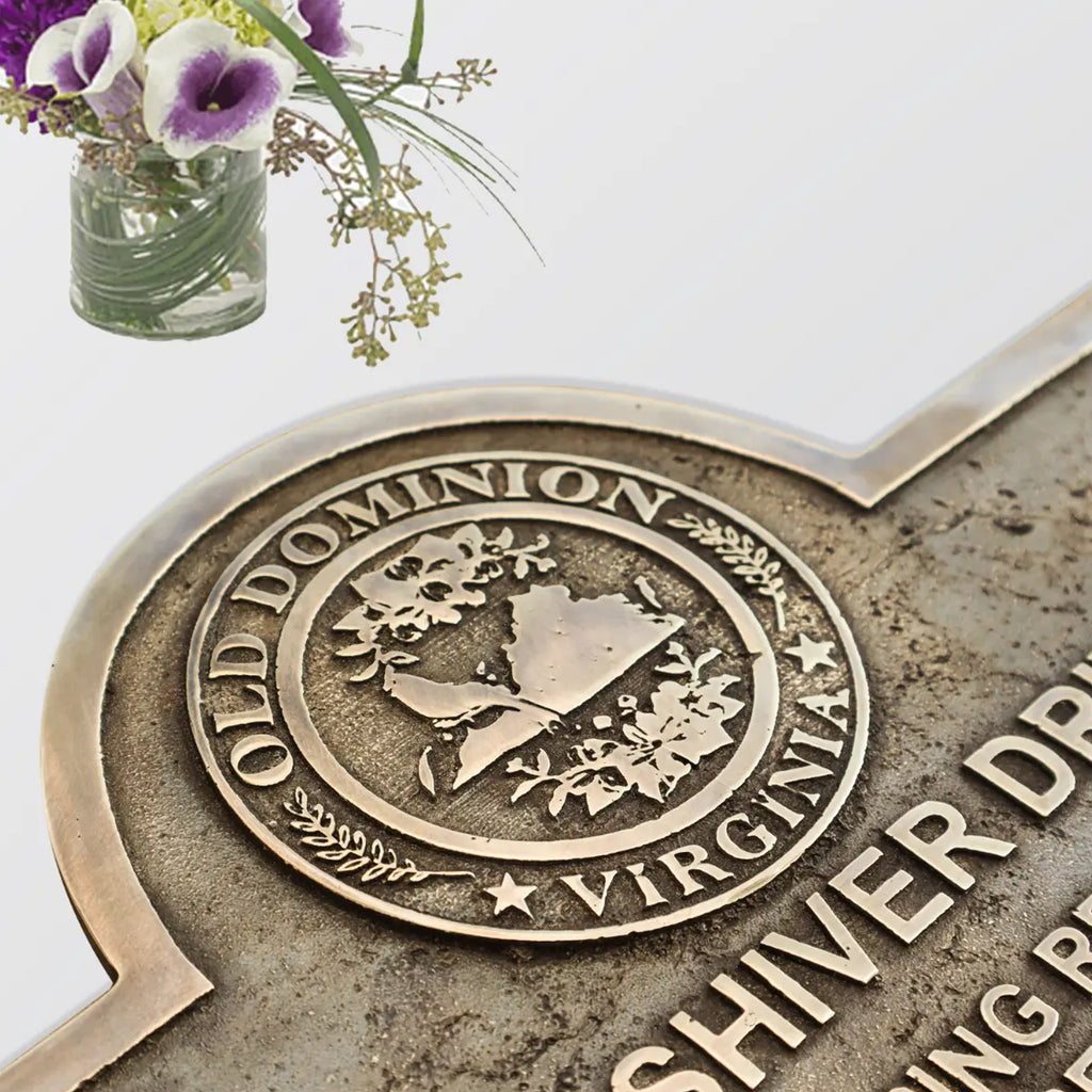 Historical Marker Brass Plaque Plate