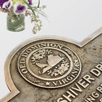 Historical Marker Brass Plaque Plate