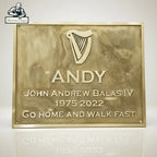 Brass Address Plaque | Custom Cast Brass Plaque