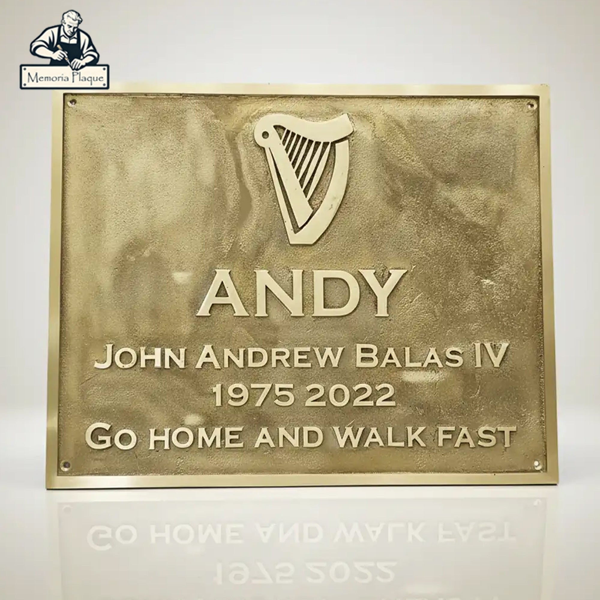 Brass Address Plaque | Custom Cast Brass Plaque