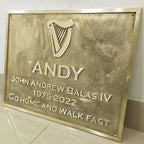 Brass Address Plaque | Custom Cast Brass Plaque