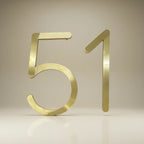 Brass House Number Sign – Custom Engraved Address Plate