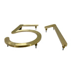 Brass House Number Sign – Custom Engraved Address Plate