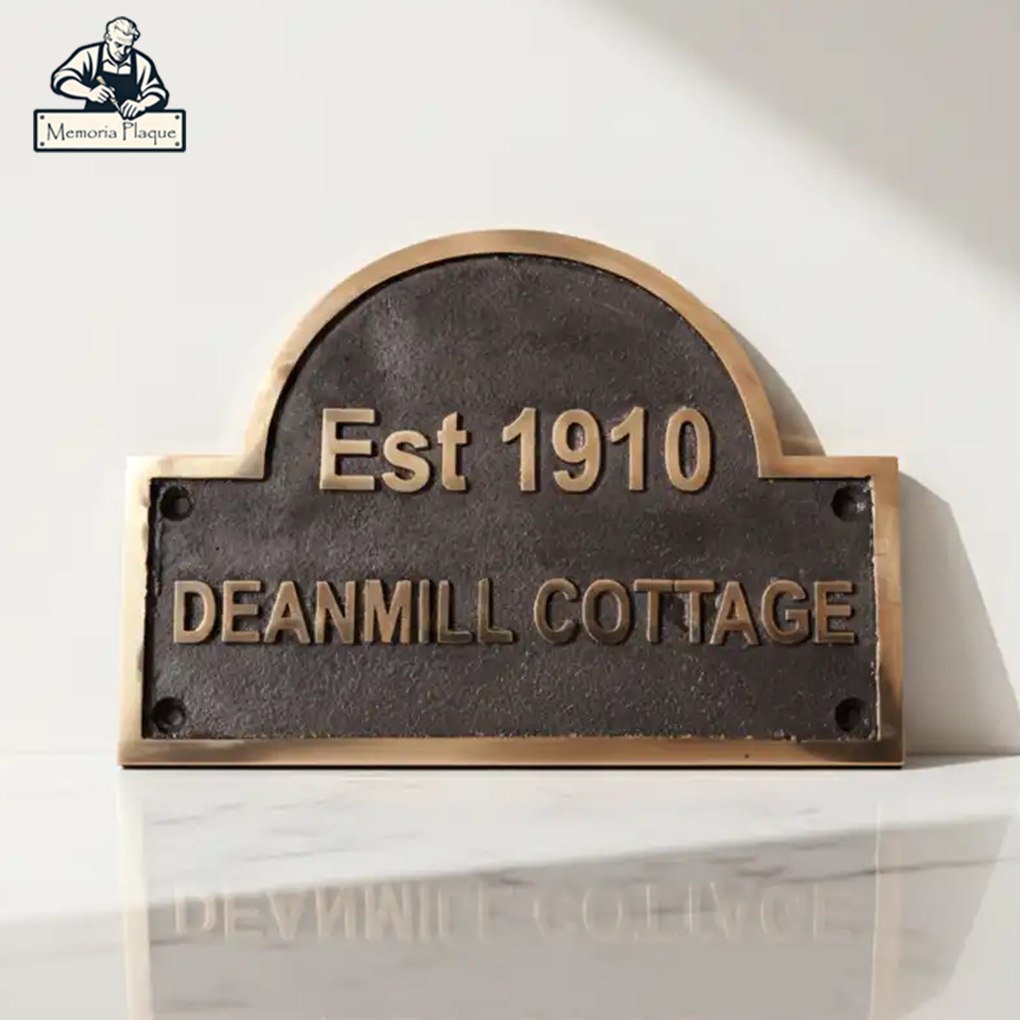 Bronze Address Plaques – Custom Name & Number | Antique Finish