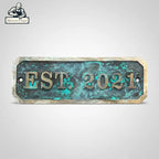 Brass Name Plates in Patina Finish | Custom Brass Door Sign