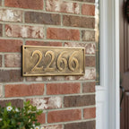 Bronze House Number Plaque – Antique Oil Rubbed Finish
