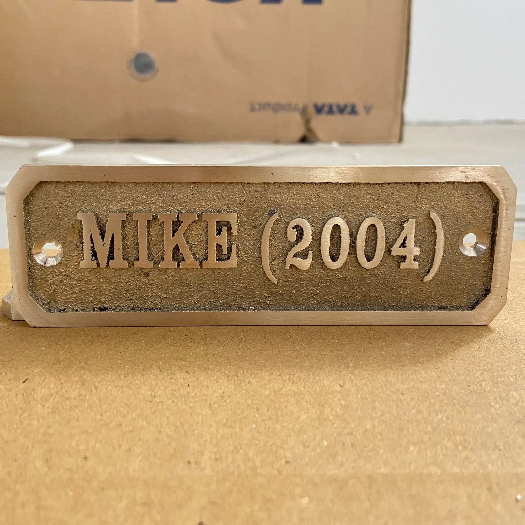 Custom Engraved Brass Plaques Durable Polished