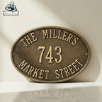 Custom Bronze Address Plaques – Personalized House Number Signs