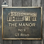 Bronze House Plaque | Custom Cast Bronze Address Plaque