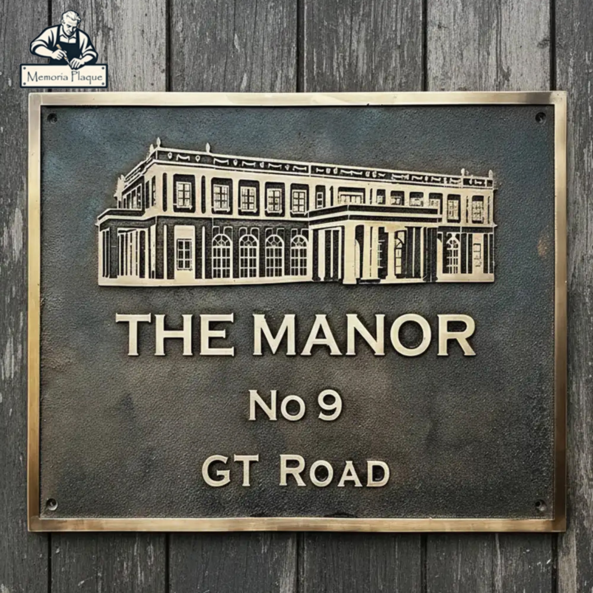 Bronze House Plaque | Custom Cast Bronze Address Plaque