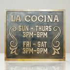 Personalized Bronze Plaque | Custom Text & Address Sign
