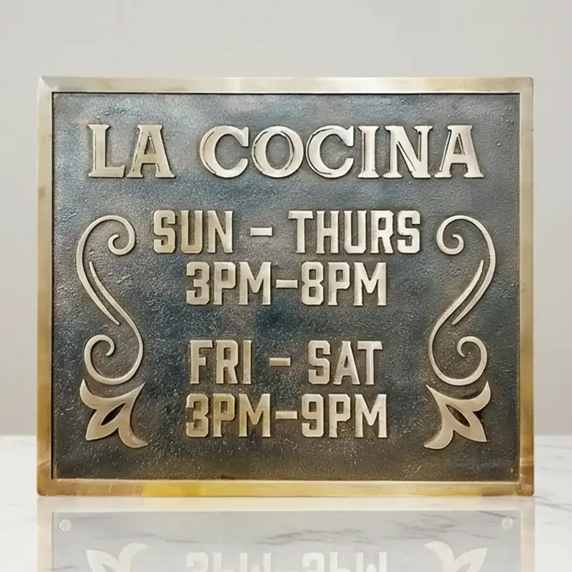 Personalized Bronze Plaque | Custom Text & Address Sign