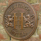 Bronze Address Plaque | Bronze House Address Sign Oval Shape