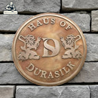 Bronze Address Plaque | Bronze Name Plate Round Shape