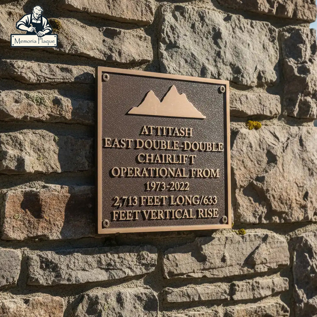 Custom Bronze Memorial Plaque – Personalized Engraved Dedication Sign