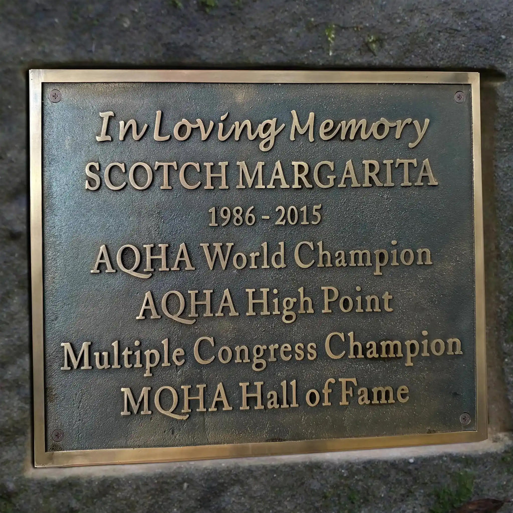 Custom Bronze Memorial Plaque – Personalized Engraved Dedication Sign