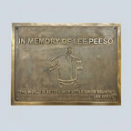 Custom Bronze Memorial Plaque – Personalized Engraved Dedication Sign