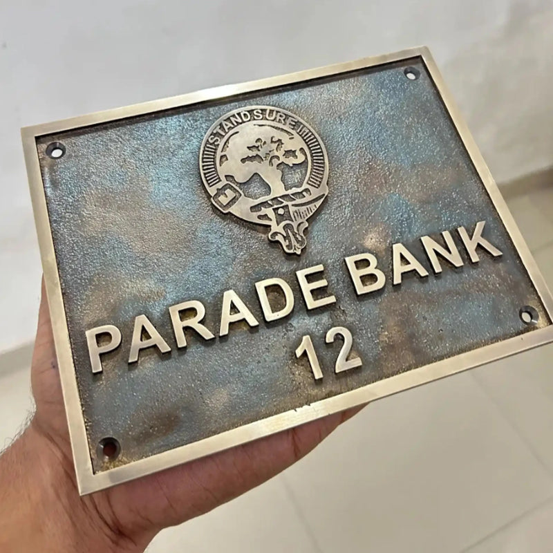 Personalized Name Plaques Custom Bronze